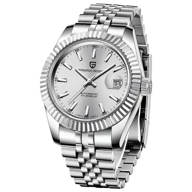 Montre automatique Cannelée 42 mm — Argenté