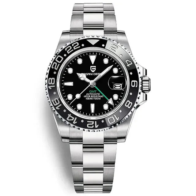 Montre automatique GMT 40 mm — Noir
