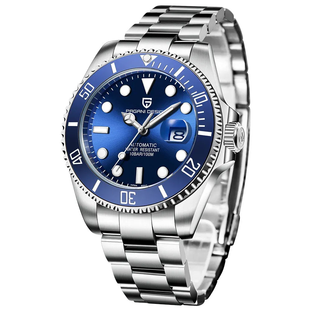 Montre de plongée automatique 43 mm — Bleu