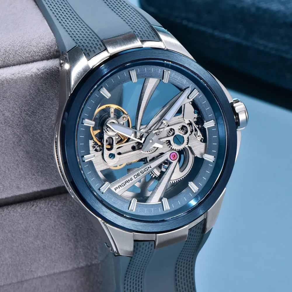 Montre squelette automatique sport 42 mm