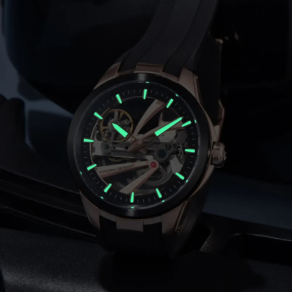 Montre squelette automatique sport 42 mm