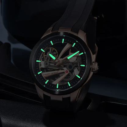 Montre squelette automatique sport 42 mm