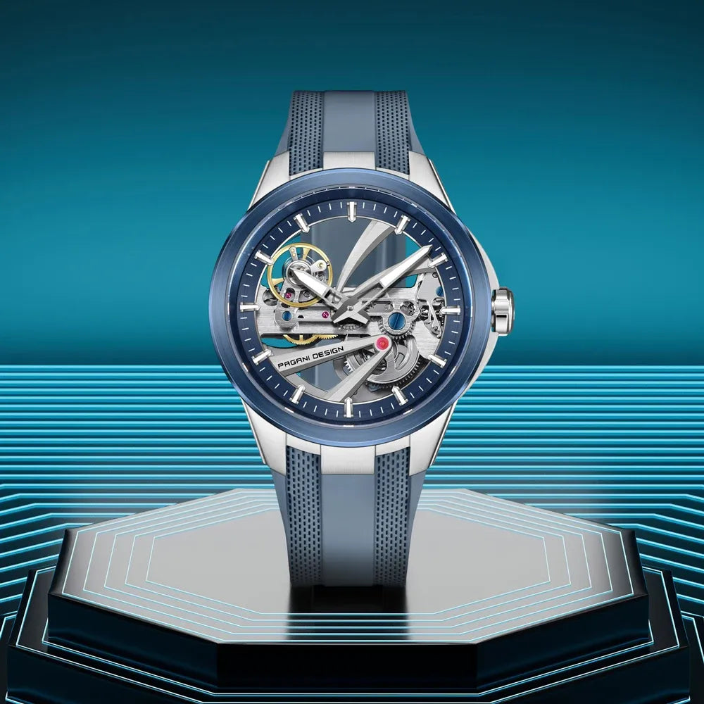 Montre squelette automatique sport 42 mm